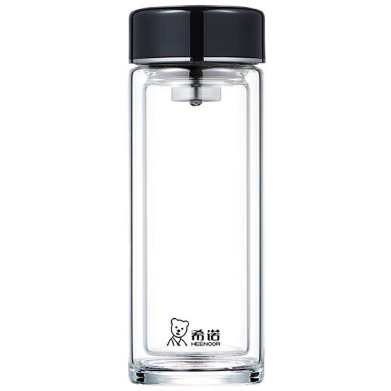 Heenoor Double Wall Glass Tea Infuser Cup