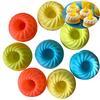 3pcs/5pcs Chimney Shaped Savarin Cake Silicone Mold 7cm Bundt Baking Pan Chiffon Cake Mould