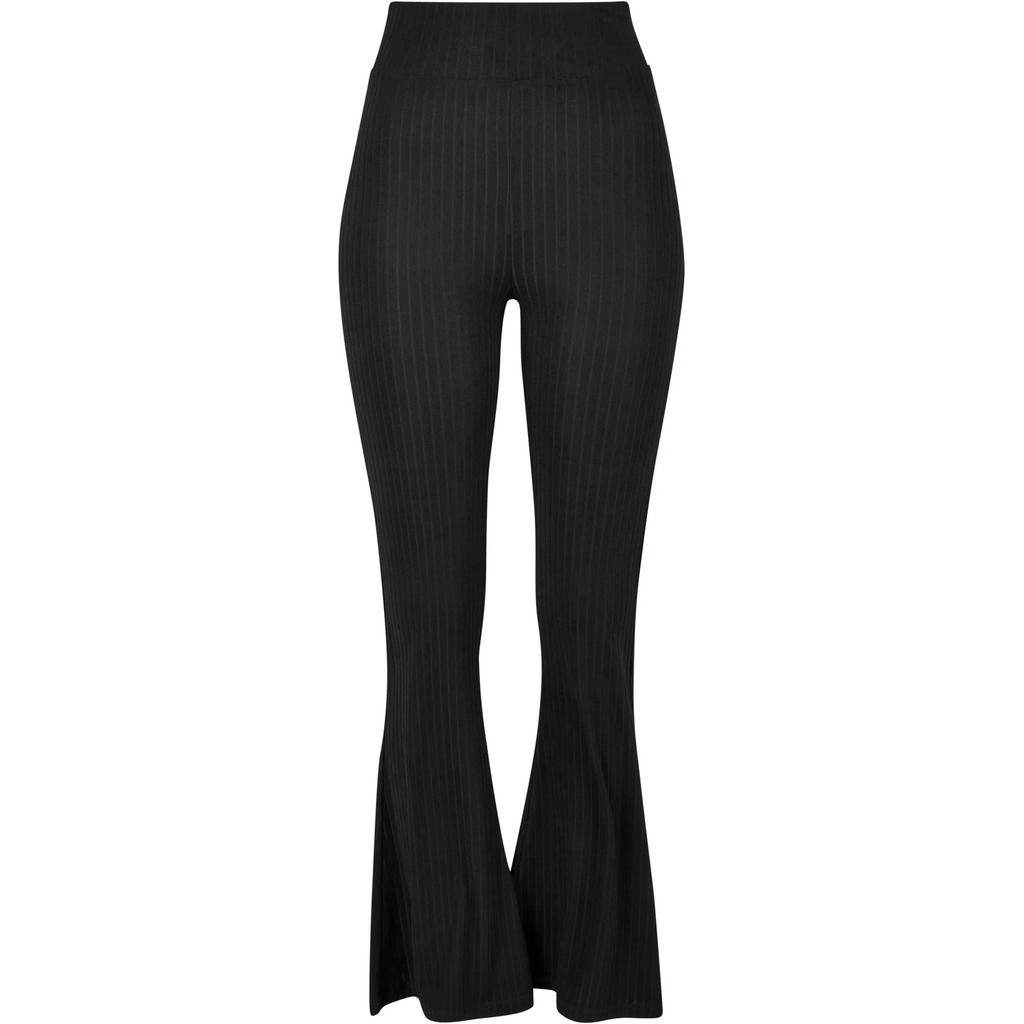 Urban Classics Womens/Ladies Ribbed Flared High Waist Leggings