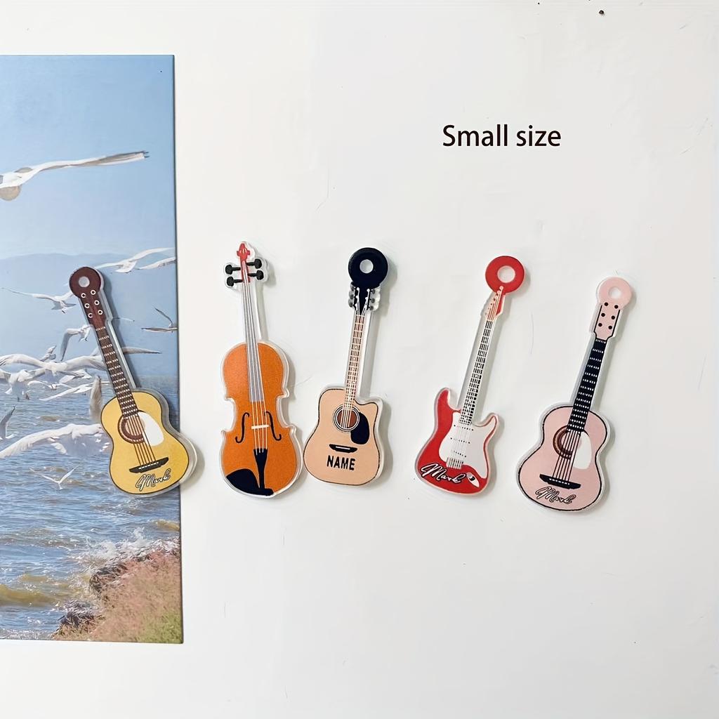 5 Stück Gitarreninstrumente Kühlschrankmagnet Po Fester Magnet Heimdeko Geschenk Geschenk