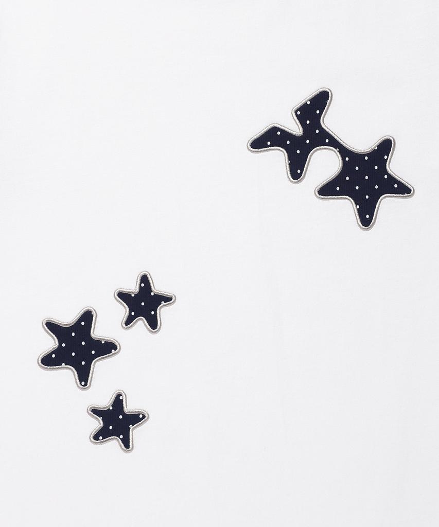 CAVISH Cozy Star Applique Ss Tee White(Cv2Gmft515A)