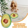 Spill Proof Avocado Dog Slow Feeder Wear-resistant Pet Food Dispenser  Relieve Boredom