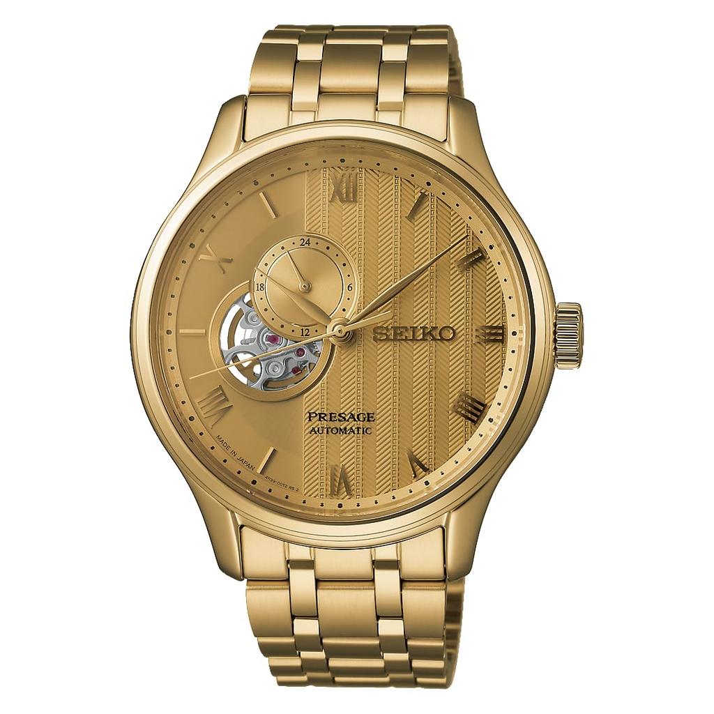 Seiko Presage Japanese Garden SARY264 Yellow Gold Men's Watch,