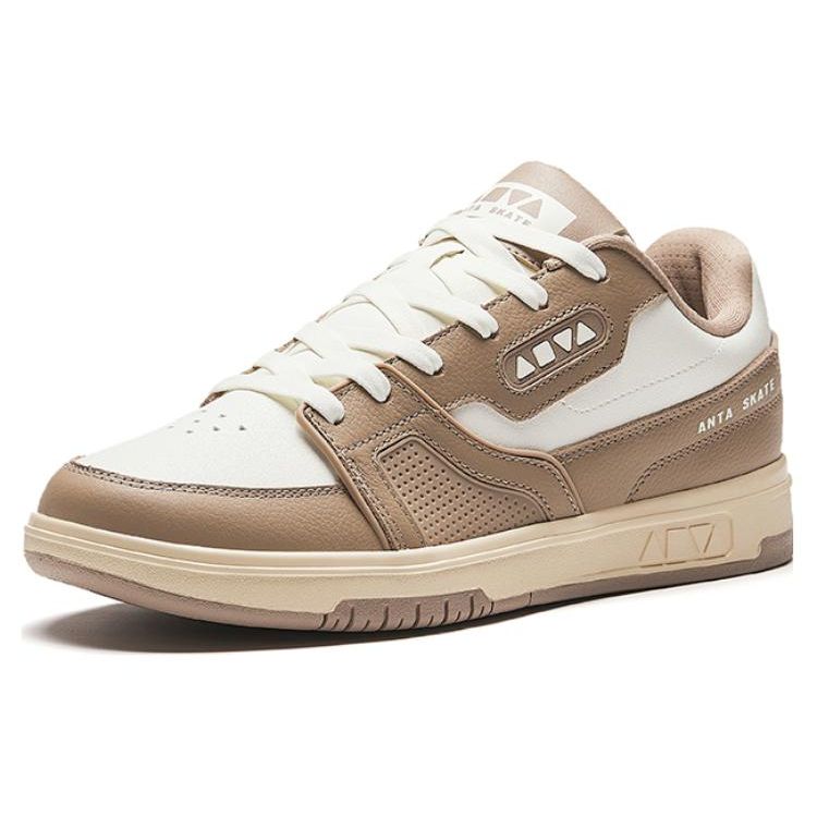 Anta Comfortable Versatile Durable Low-Top Skate Shoes Men Sneakers Brown 912348026-1