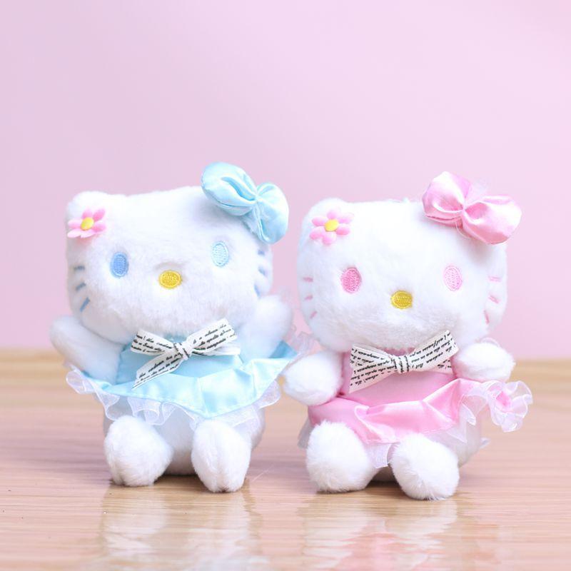 Cute Cat Plush Toy Keychain Bag Charm Pendant Claw Machine Doll Soft Stuffed Animal Ornament