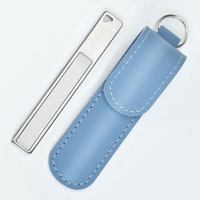 Stainless Steel Double-Sided Nail File - Coarse & Fine Buffing and Shaping Tool