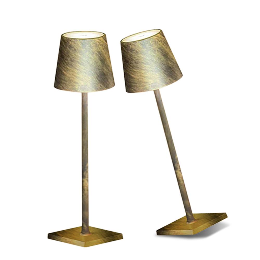 2PCS Rechargeable LED Table Lamp Touch Switch 3 Levels Dimmable Desk Lights Bar Club Dinner Creative Decorative Ambient Lighting