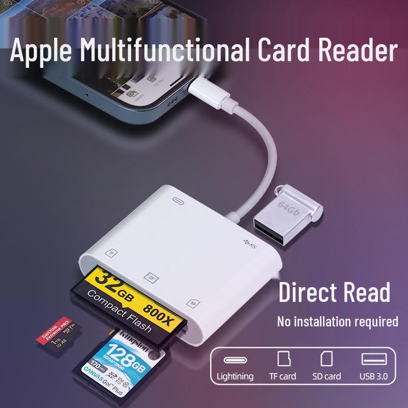 Apple Mobile Card Reader: Multi-Function Adapter for CF, SD, and TF Cards