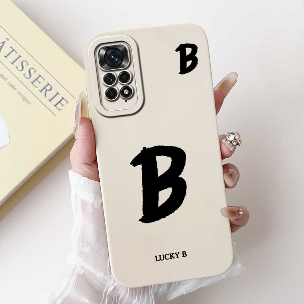 For Xiaomi Redmi Note 11 4G Case Cute Letters Soft Phone Cases For Redmi Note 11 S 11S Note11 4G Silicon Soft Cover 6.43"