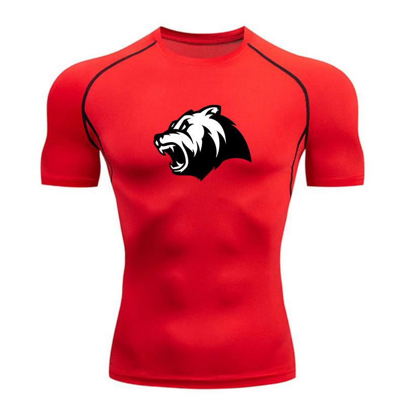 Men's Quick Dry Compression Athletic T-Shirt Roaring Wild Be