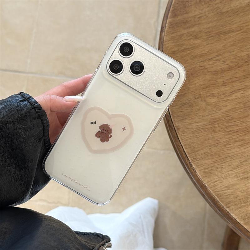 

Japanese-Korean Love Puppy Lanyard for iPhone 17/16 Pro Max/15/14 Girly Phone Case Apple 15