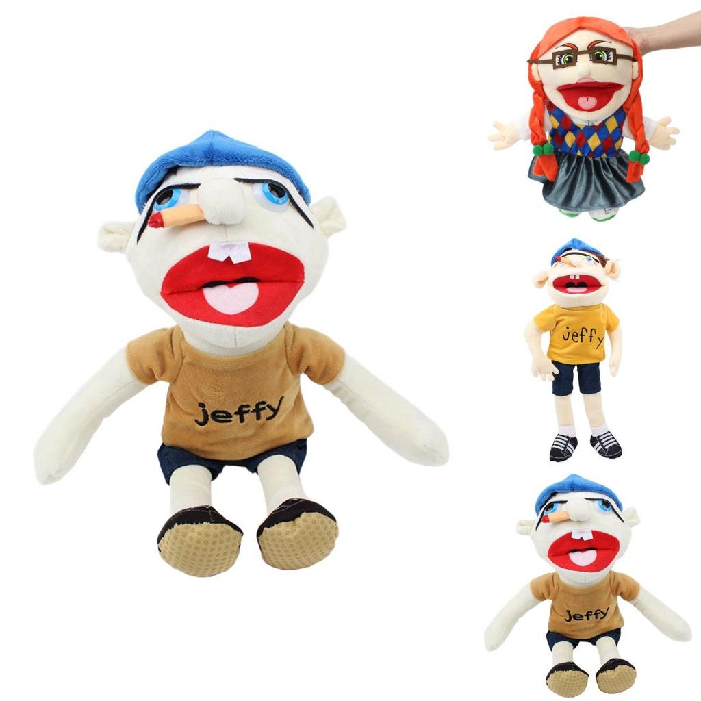 Quirky Jeffy Cartoon Plush Puppet Hand Puppet For Creative Play And Parent Child Interaction