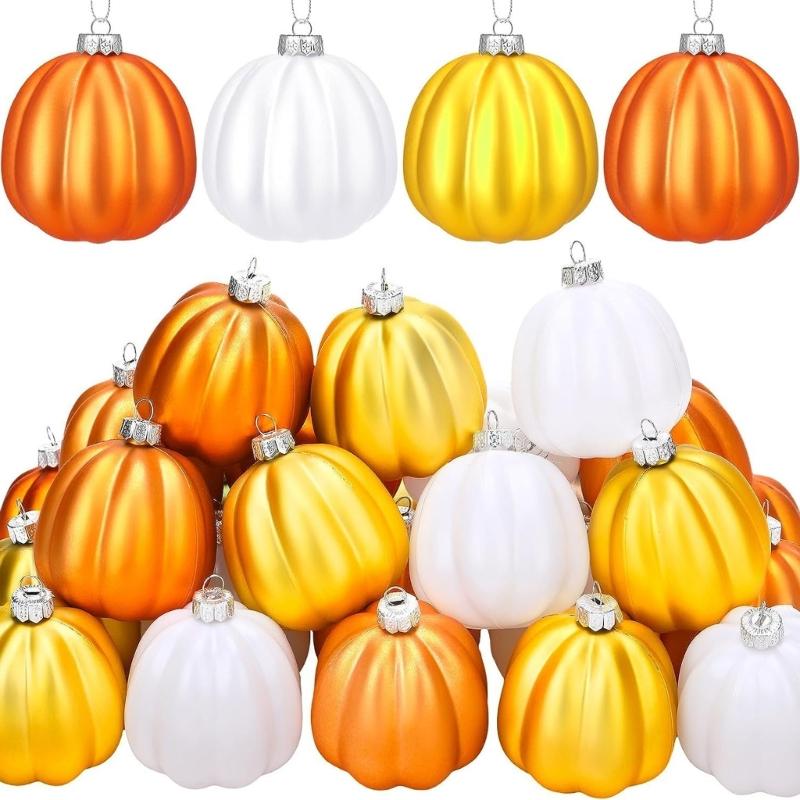

20PCS Halloween Party Supplies Shatterproof Plastic Pumpkin Ball With Premium Paint For Indoor Outdoor Decoration
