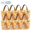 1-20PCS Cartoon Canvas Bag Novelty Tote Bag Kapibara Inner Daily Large Capacity Shoulder Bag Cartoon Capybara Kawaii Hand Bags