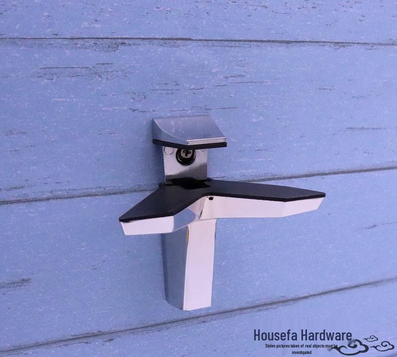 Adjustable Glass Clamp Bracket - F-Type Shelf Support (3-40mm)