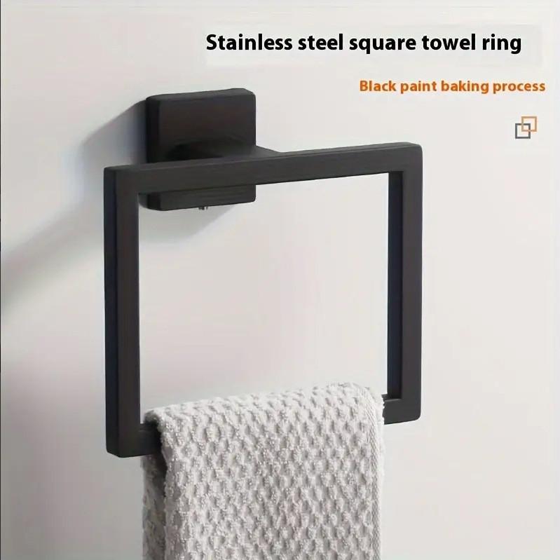 Stainless Steel Towel Ring For Bathroom With Durable Metal Holder For Home Use
