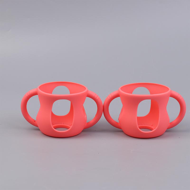 2/4Pcs Silicone Sleeves For Avent Baby Bottles Anti Breakage Baby Bottle Holder With Handle