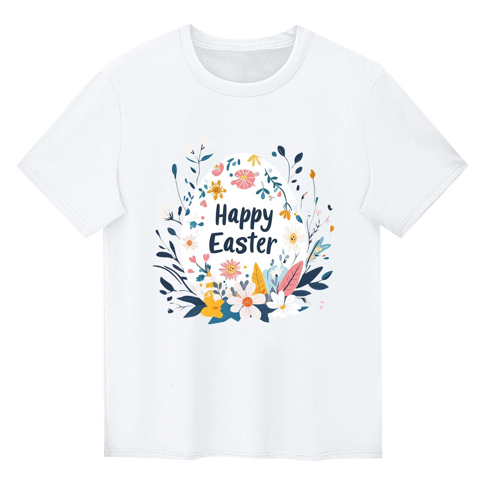 

Детский набивной короткий рукав круглый вырез повседневный удобный свободный легкий топ 150 белый