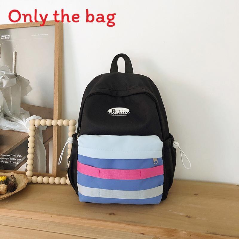 Minimalist Student Backpack With Color Block Design For Casual Travel And Day Trips