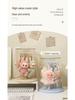 Rotating Labubu Plush Doll Display Box & Charm Stand