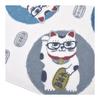 Japanese Pattern Gauze Tenugui - Lucky Cat Design - Soft Double Gauze Fabric - Striking Japanese Print - Quick Drying - For Kitchen, Handkerchief,