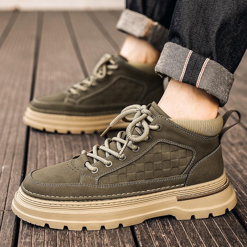 Fashion Men's high top shoes Trendy designer style Outdoor leisure party daily Office hiking Adult youth quality comfortable shoes