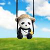 Swing Doll Panda Car Pendant Ornaments Rearview Mirror Hanging Car Hanging Ornament  Creative Gift