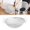 Circular Shape Double Handle Basket Stainless Steel Sieve Effective Sieving