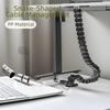 Clamp-On Design Wire Spine Cable Sleeve Quad Entry Height Adjustable Wire Management Workstation Vertebrae Structure