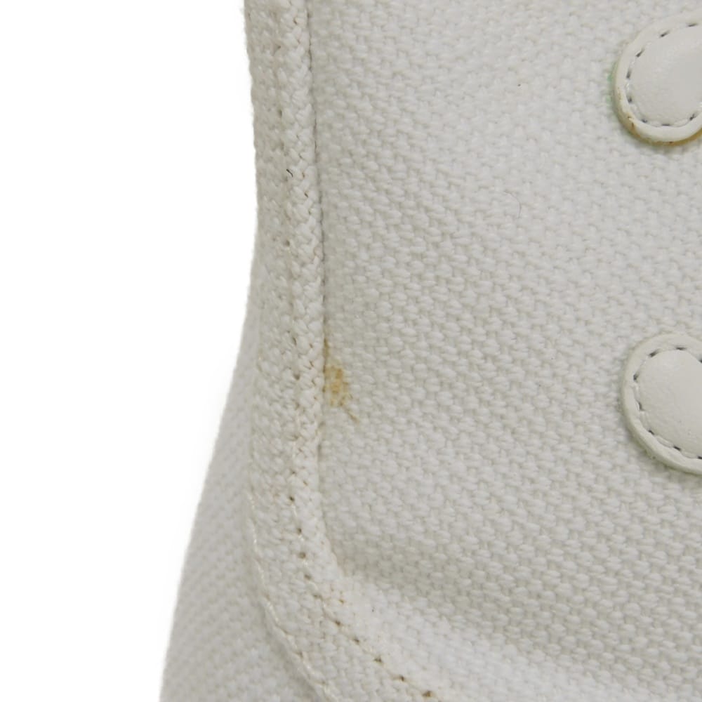 Used Patapan Lace-up Shoes 10431 343142198C.01BC 7900 38 Short 9.8" 6 Triomphe Canvas White Women's from Japan AUTHENTIC