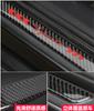 4Pcs Rear Carbon Fiber Car Door Welcome Plate Sill Scuff Anti-Scratch Protectors