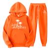 New cross-border foreign trade pullover men's and women's same sports sweater set fashion sweater sweatpants fleece hoodie set