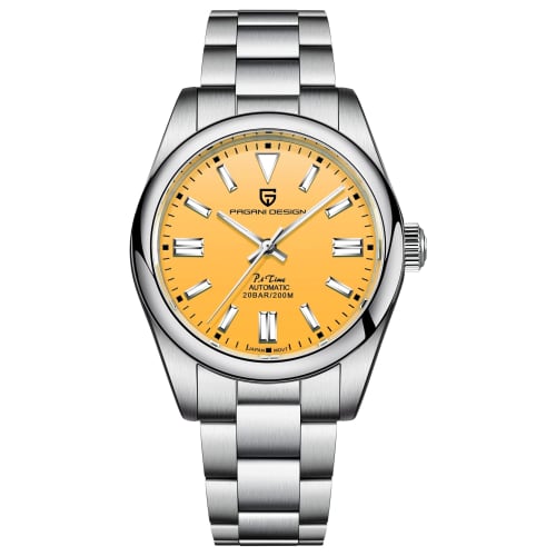 

Pagani Design Men s Watch, Made in Japan, Seiko Automatic Movement, Oyster Perpetual Case, Waterproof Ceramic Bezel, Stainless Steel Strap, Sapphire C