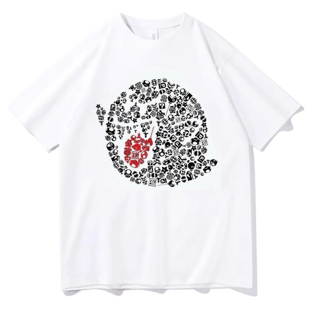 Funny Boo Portrait Graphic 100% Cotton T-Shirt Summer O-Neck Short Sleeve Men Women Casual T Shirts Tops Black White Couple Tees