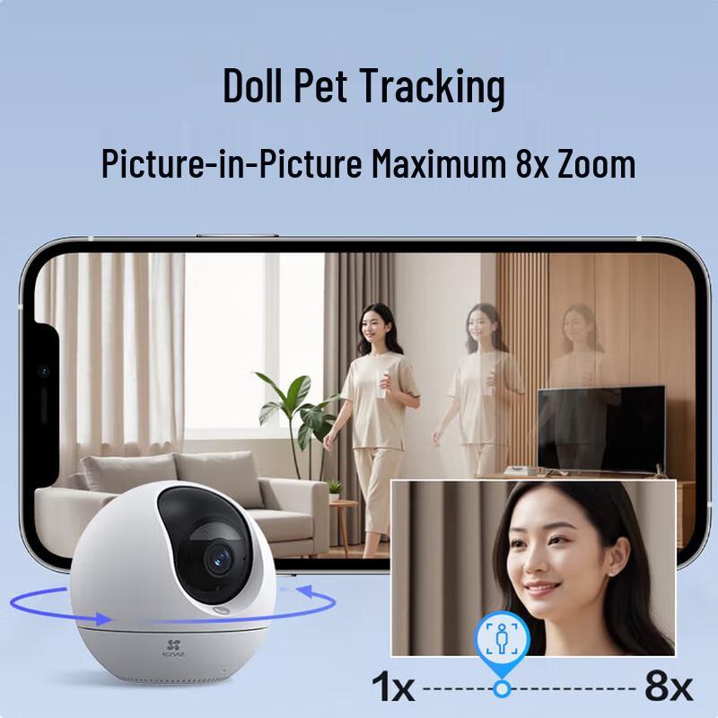 Ezviz C6c Ultra Indoor PTZ Camera with 64GB Card (CN version)