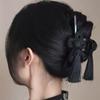 1Pcs New Chinese Style Hand Woven Knot Tassel Clip Elegant Dignified Cheongsam Hanfu Braided Updo Hair Accessories
