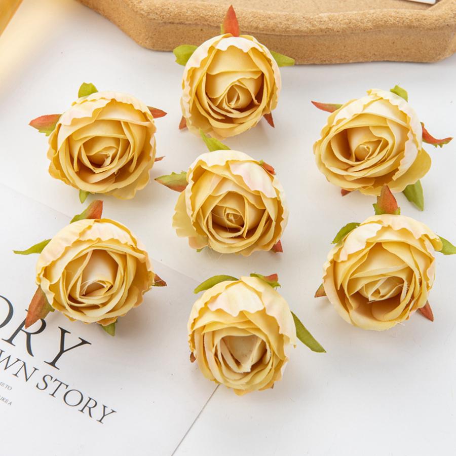 5/10 Stück Seide Künstliche Blume Rose Weihnachtskranz Festival Party Deko Heim Vase Außen Garten Hochzeit DIY Geschenkbox Haarnadel