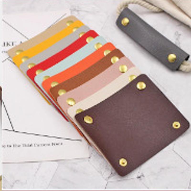 1 Pair Luggage Handle Cover Soft Leather Grip Protector Anti-Slip Shoulder Strap Pad For Suitcases Leathercraft Accessories