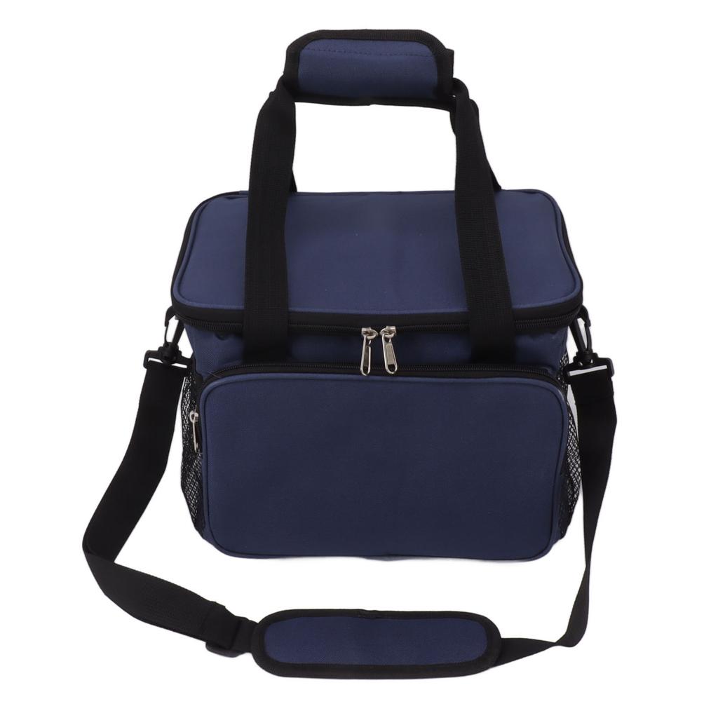 Insulated Lunch Bag Thicken Waterproof Oxford Cloth Cooler Cooling Large Lunch Bag with Handle and Strap for Outdoor