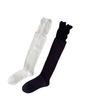 Women's Spring and Autumn Thin Sexy Lace-trimmed Patchwork Long Socks Solid Color Thigh Socks Paired with Over-the-knee Boots