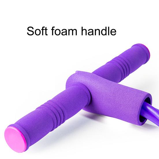 1PC Tension Rope 4 Tubes Multifunctional Sit-up Equipment Workout Pedal Puller for Home