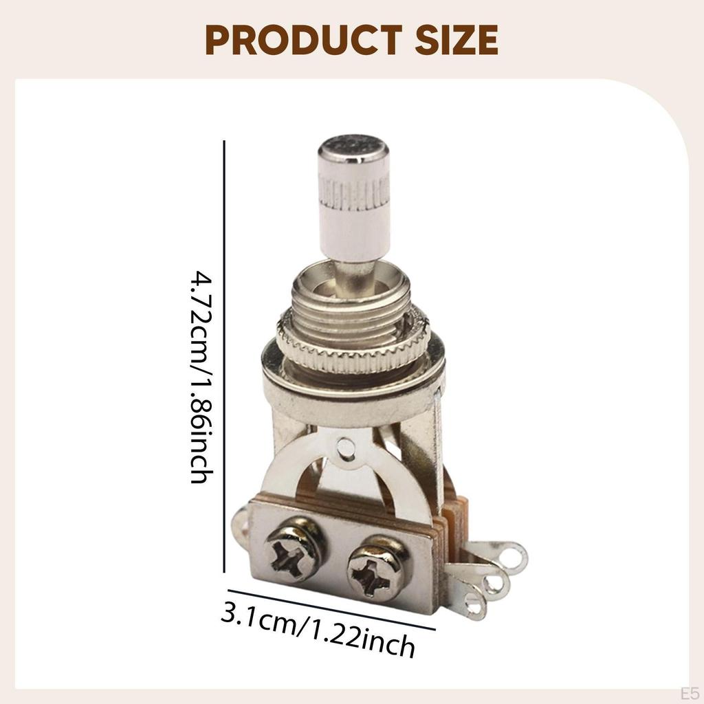Electric Guitar 3 Way Toggle Switch Accessory Replace Pickup Selector for Adults