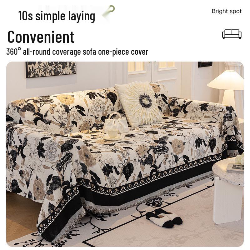 Chenille Anti-Scratch Sofa Cover Blanket - Universal, Dustproof, All-Season Protection
