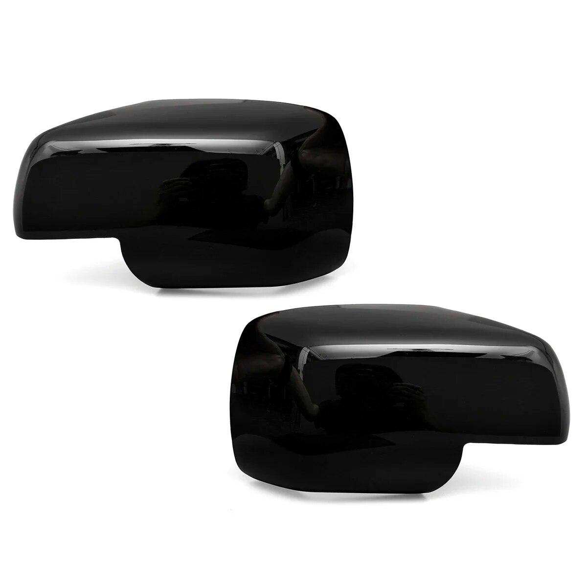 

Пара боковых дверей автомобиля крышка зеркала заднего вида для Land Rover Sport Discovery 3 Freelander 2 2004-2009 крышка корпуса зеркала Glossy Black