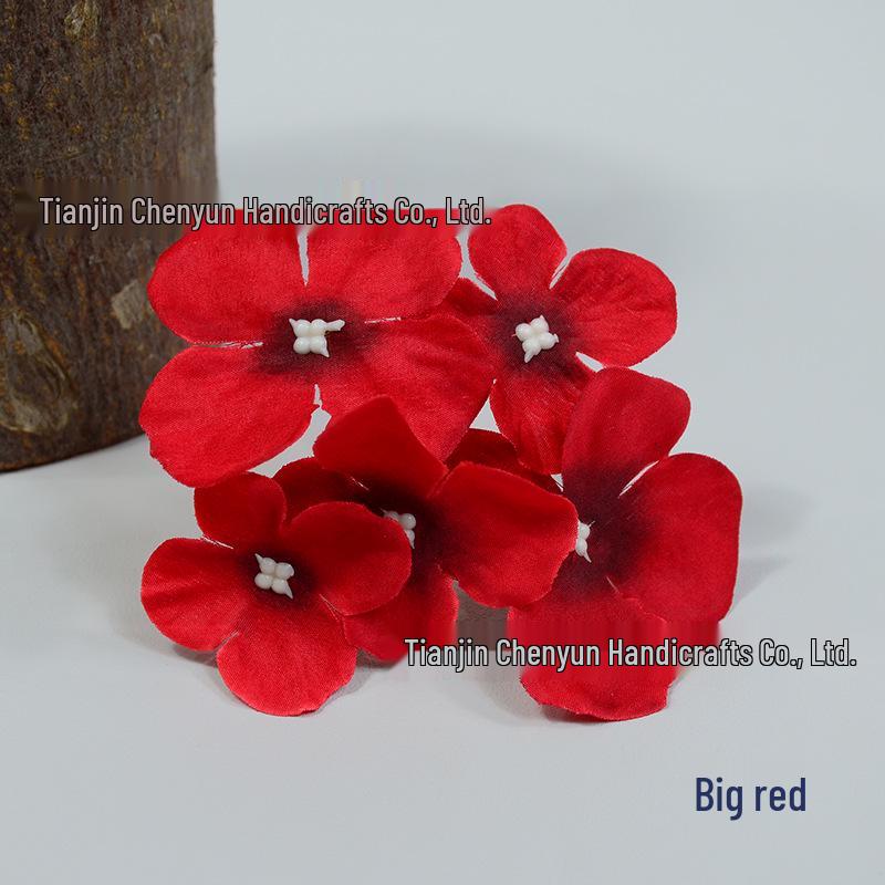 5-Prong Hydrangea Simulation Hairpin & Brooch Set for DIY Floral Arrangements