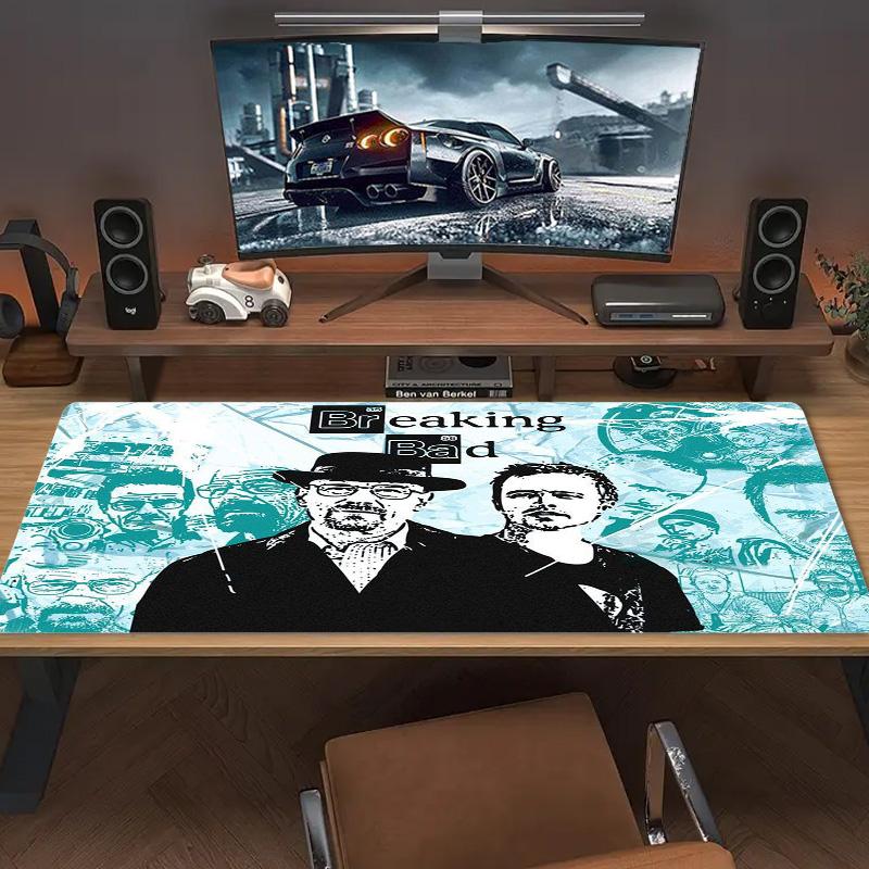 Breaking Bad Color Mouse Pad Large Gaming Table Cushion Non-slip Laptop Tablet Big Mousepad XXL Mat Mini PC Playmat With Lock Edge