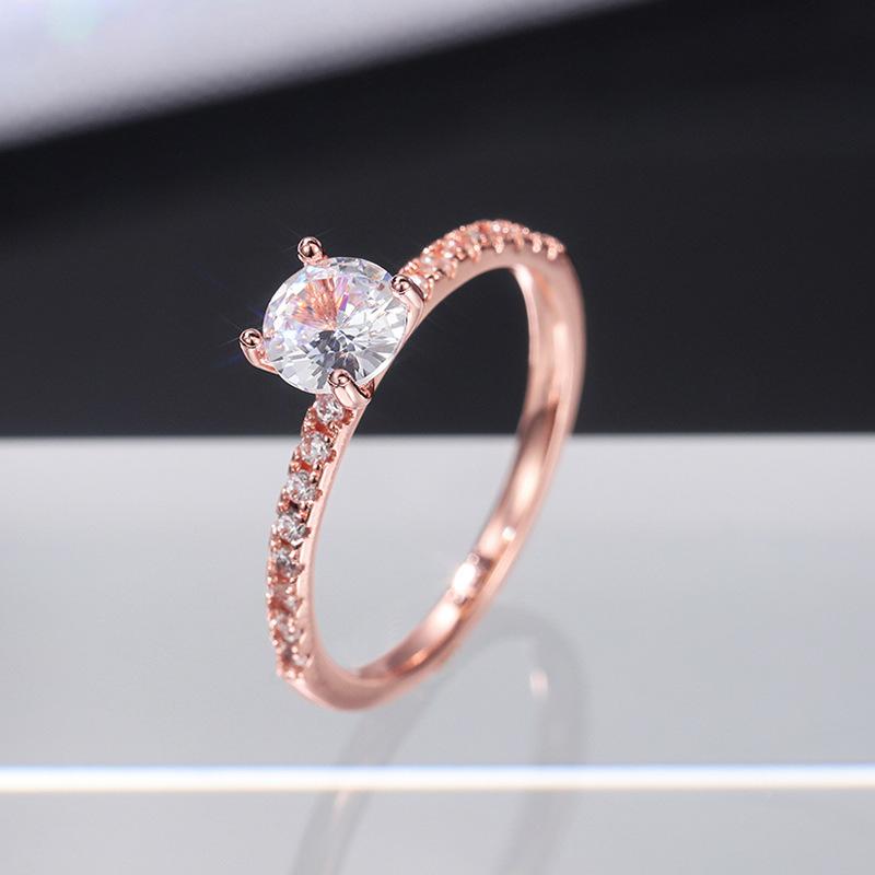 1pc Men's Sparkling And Dazzling Zirconia Engagement Or Wedding Ring For Her