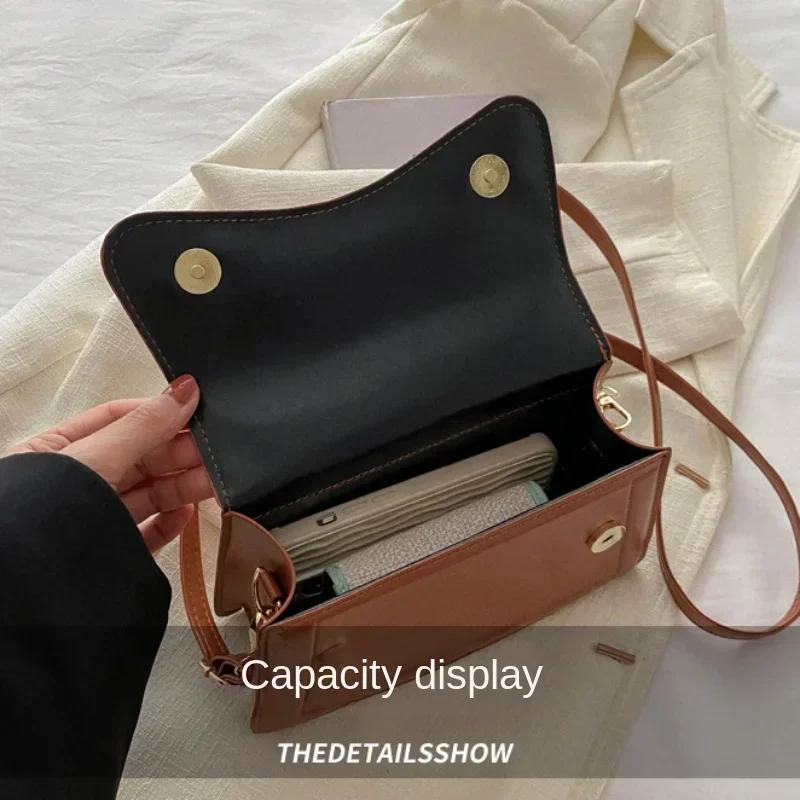 PU Leather Handbag Purse Women's Bag Solid Color Shoulder Crossbody Bags Lady Messenger Small Tote for Women Girls