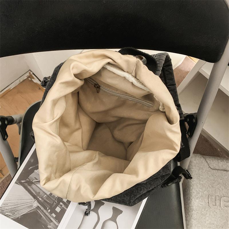 Large Capacity Retro Denim Backpack Women's Lightweight Backpack