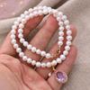 Original Handmade 14K Gold Filled Natural Freshwater Pearl Purple Crystal Ladies Chokers Necklaces  Birthday Gift